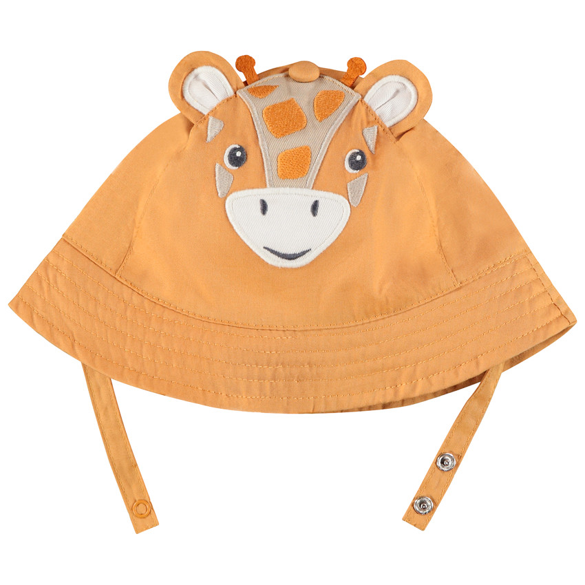 Bob orange motif girafe pour bébé garçon 