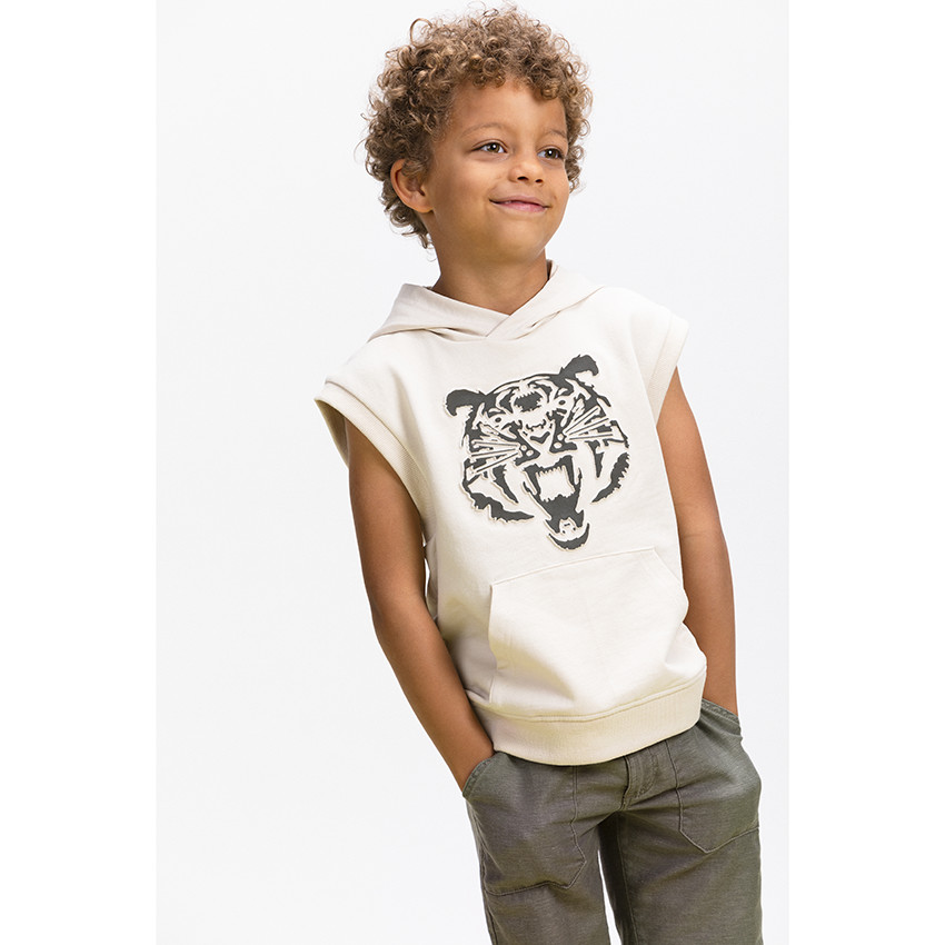 Bermuda cargo en coton et lin pour garçon 