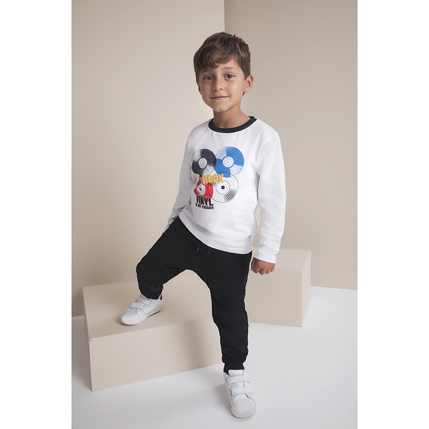 Pantalon de jogging en maille unie 