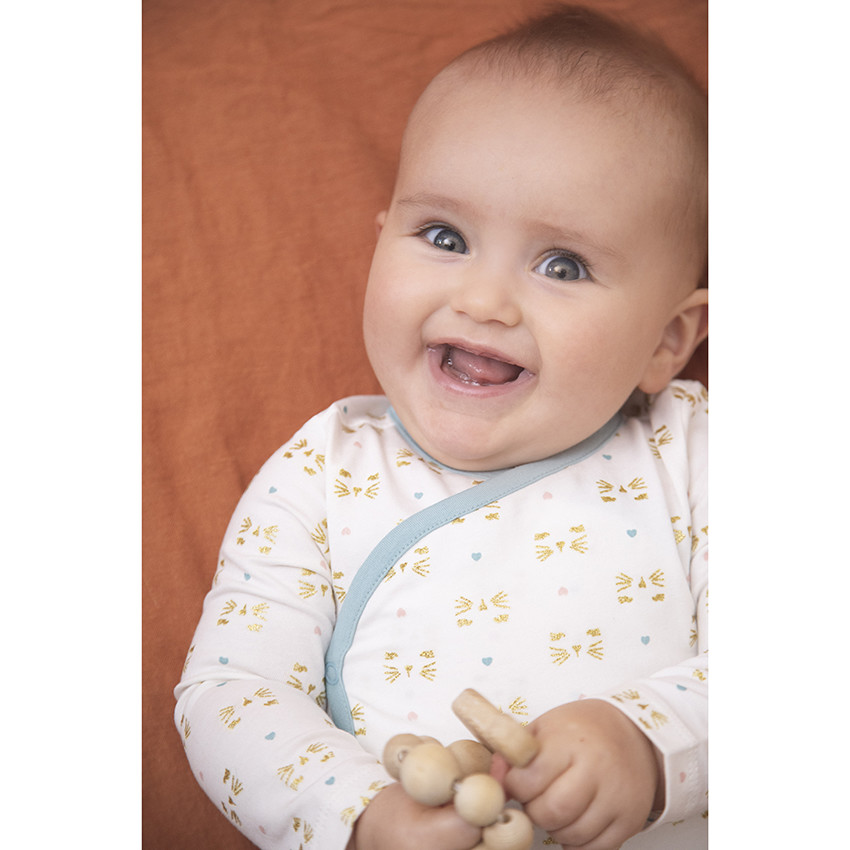 Lot de 7 bodies manches longues pour bébé fille 