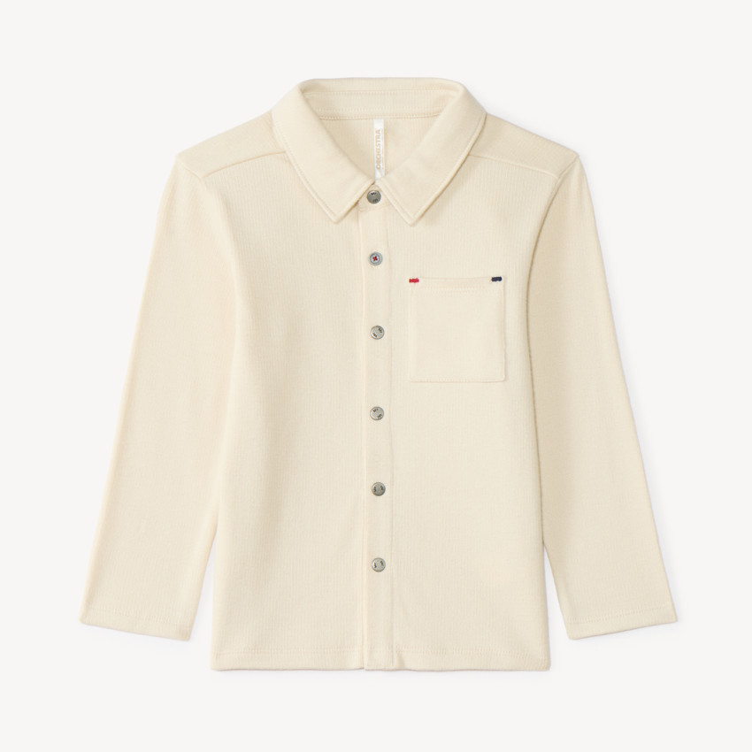 Chemise bébé garçon à manches longues en maille fantaisie 