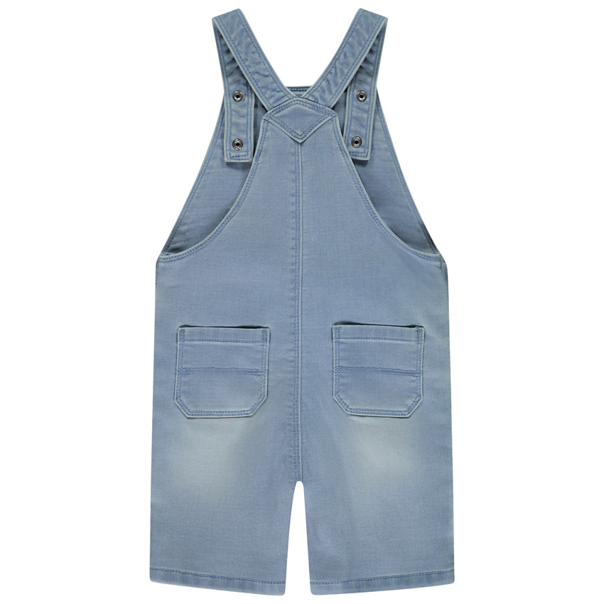 Salopette courte uni et fantaisie pour bébé garçon  