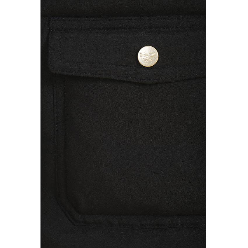 Doudoune longue imperméable avec capuche doublée sherpa pour fille 