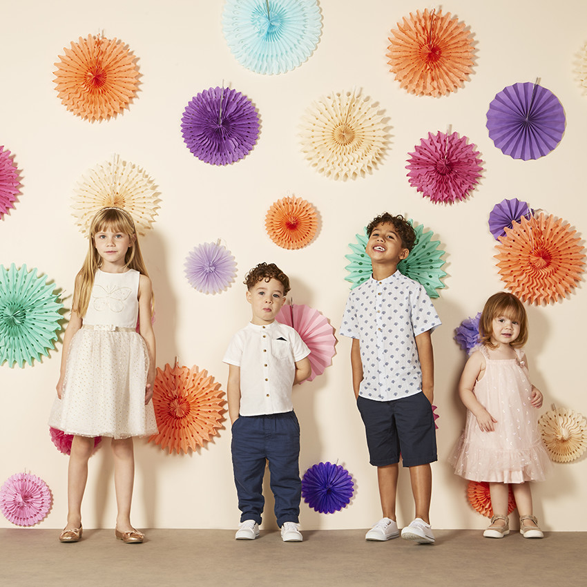 Robe de cérémonie en crêpe et tulle pour fille 