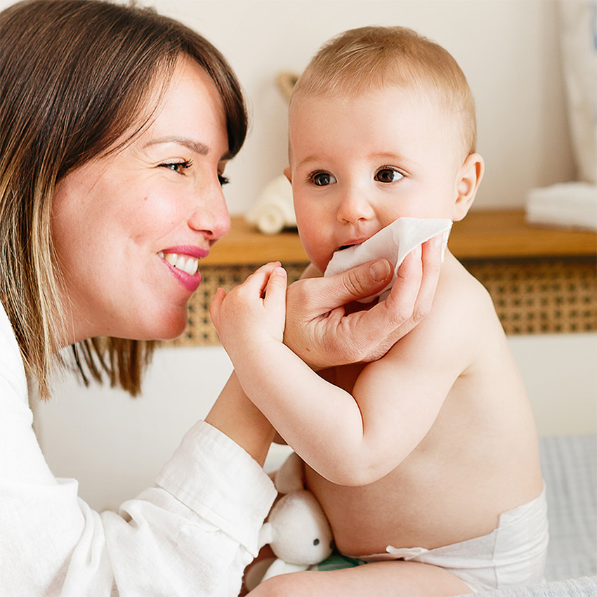 Paquet de 60 Maxi-carrés de coton 100% bio 