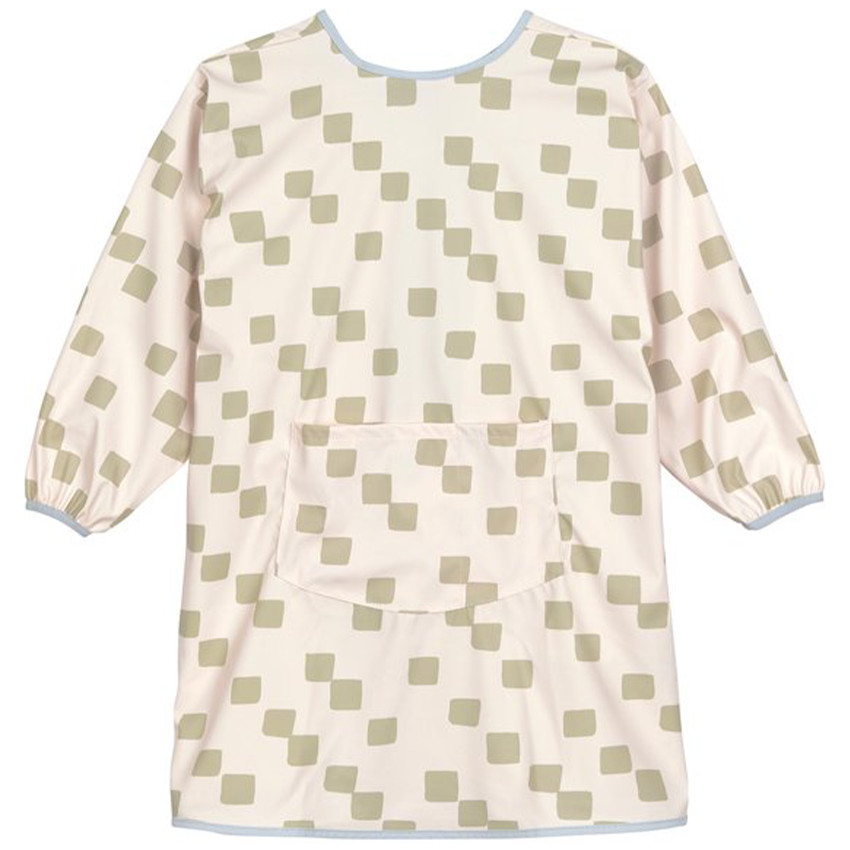 Bavoir tablier manches longues Happy Fruits Kaki Clair