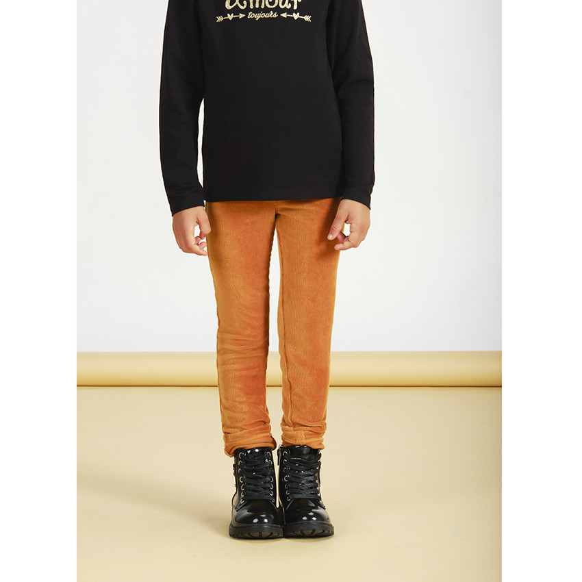 Jegging en velours pour fille 