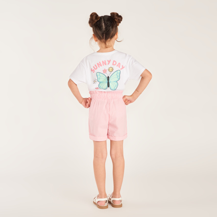 T-shirt manches courtes 1/2 oversize Billie Boo pour fille 
