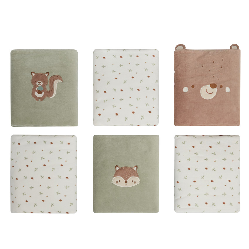 Lot de 6 protèges-barreaux scratchés Roi des Forêts - Ecru (Prémaman) - Image 1