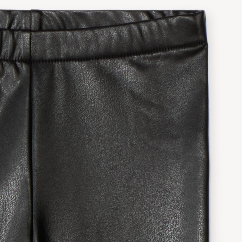 Legging trompette en simili cuir fille 