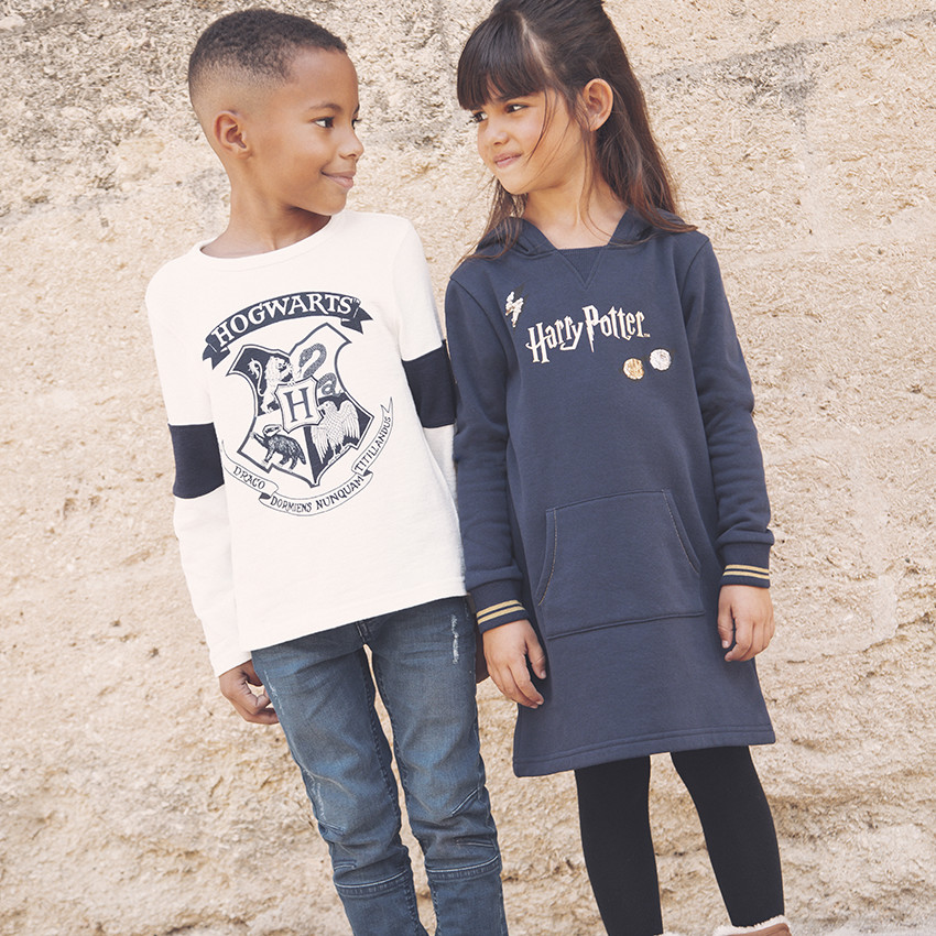 T-shirt manches longues print Harry Potter Hogwarts pour enfant garçon 