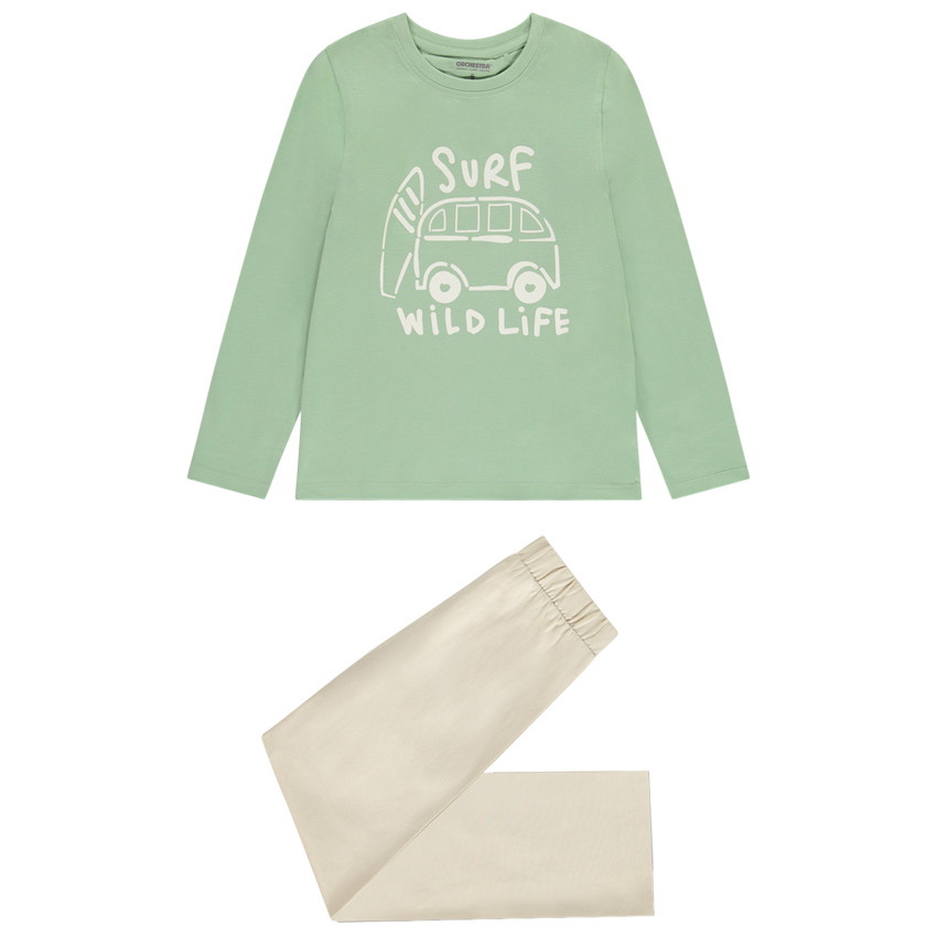 Pyjama 2 pièces en jersey print vanlife pour garçon 