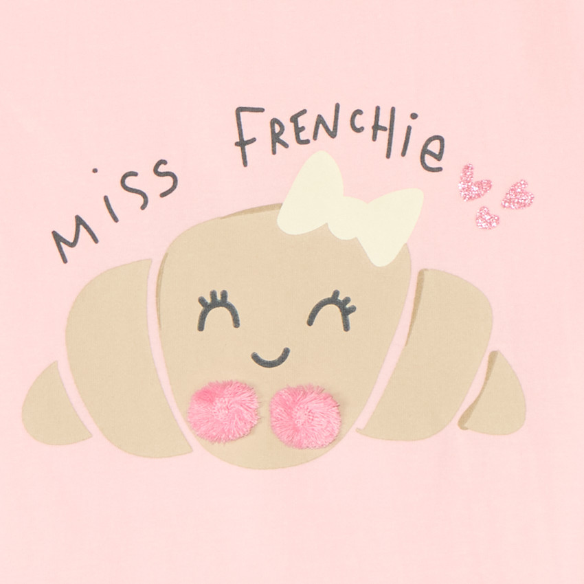 Set de pyjama court 2 pièces petit-déjeuner pour fille 