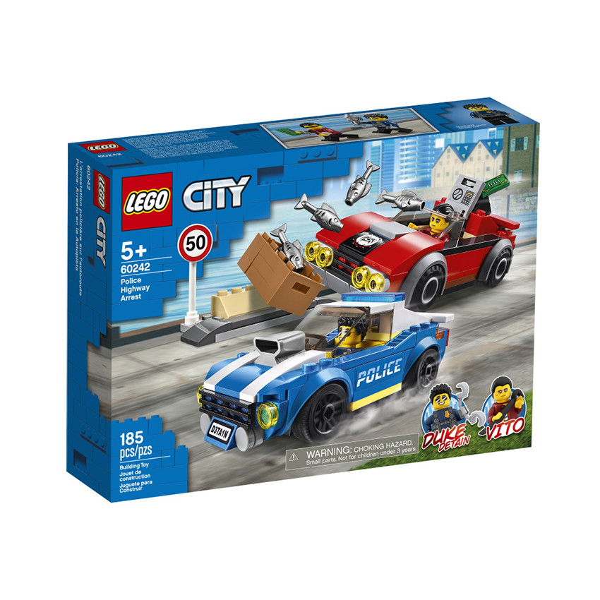 Course-Poursuite sur l'Autoroute - Lego City 
