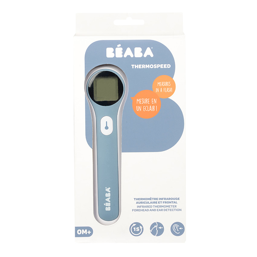 Thermomètre Infrarouge Auriculaire et Frontal - Bleu (Béaba) - Image 2