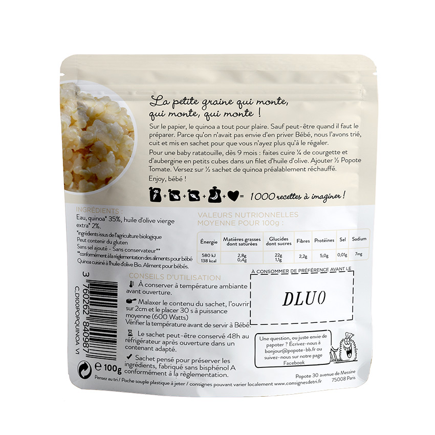 Assiette au quinoa - 100g 