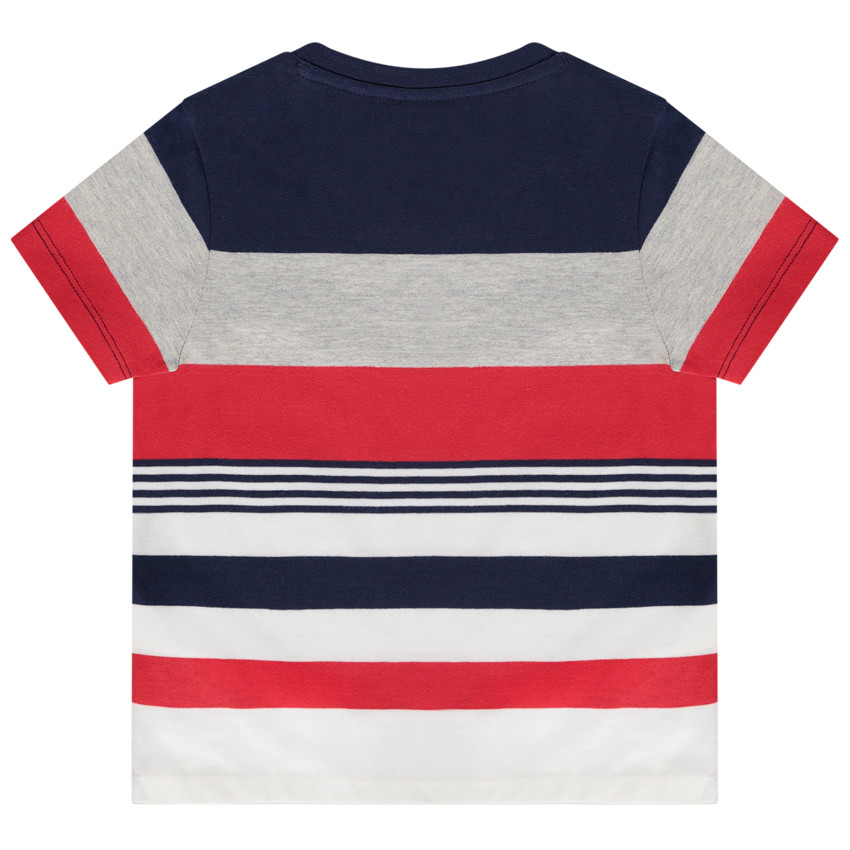 T-shirt manches courtes en jersey avec rayures pour bébé garçon 