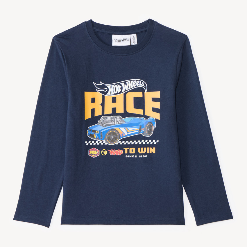 T-shirt manches longues garçon Hot Wheels 