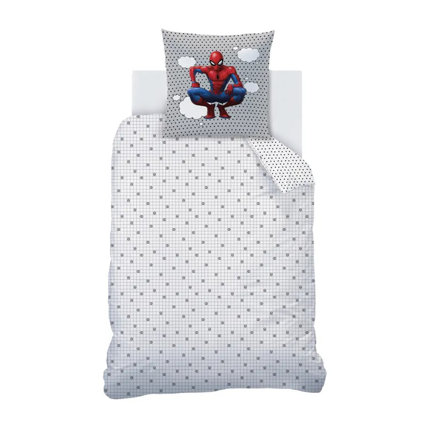 Parure de lit 140x200 cm imprimé Spiderman Marvel 