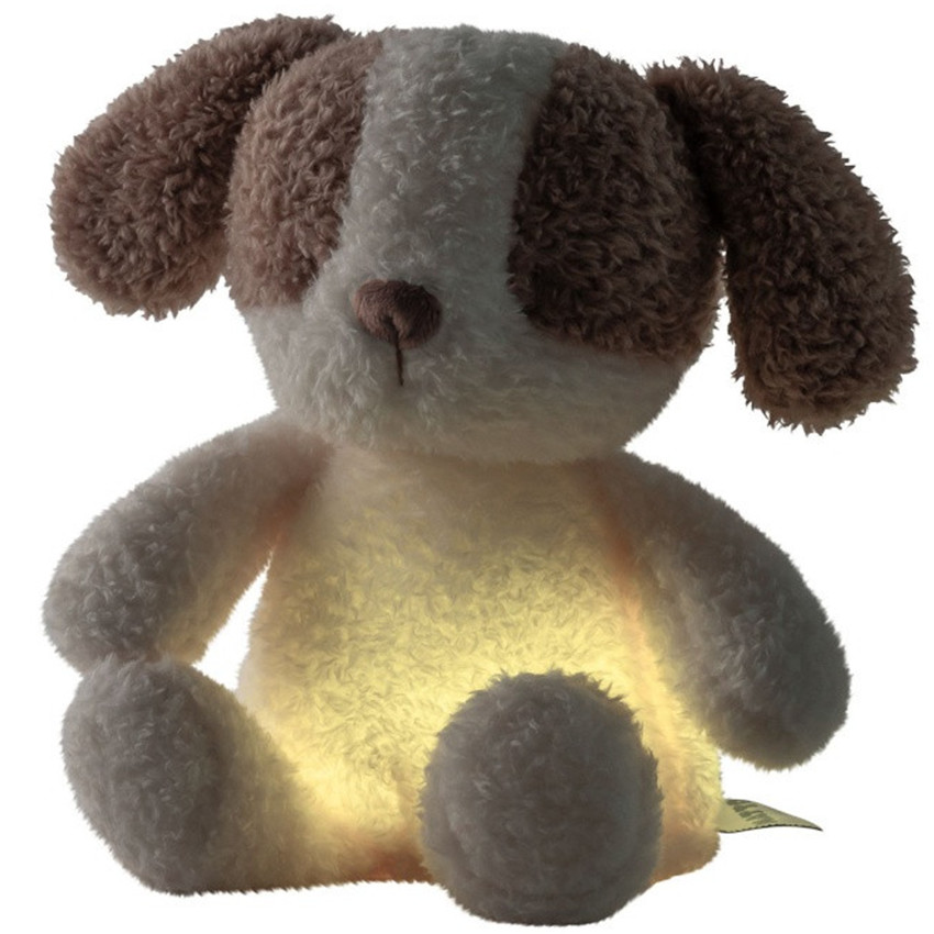Veilleuse peluche chien - Teddy - Vanille 
