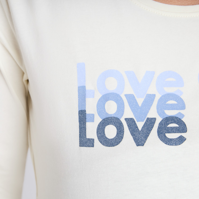T-shirt manches longues de grossesse print Love Club 