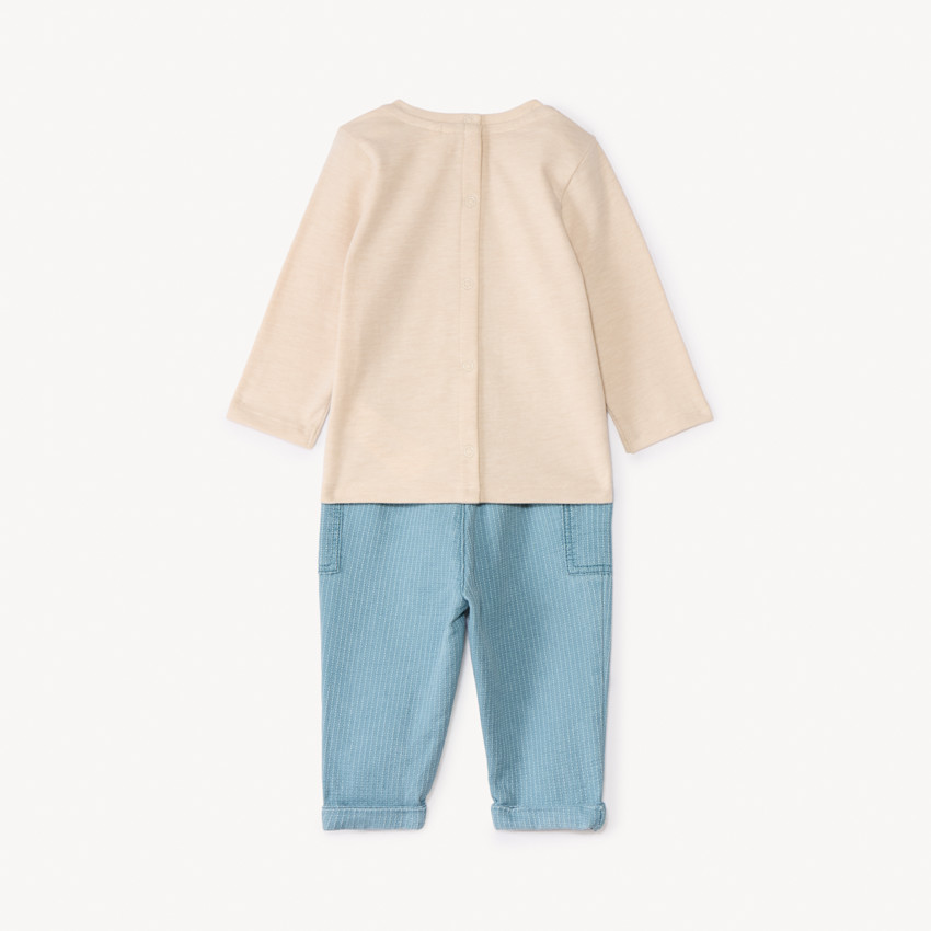 Ensemble 2 pièces motif cheval pour bébé garçon 