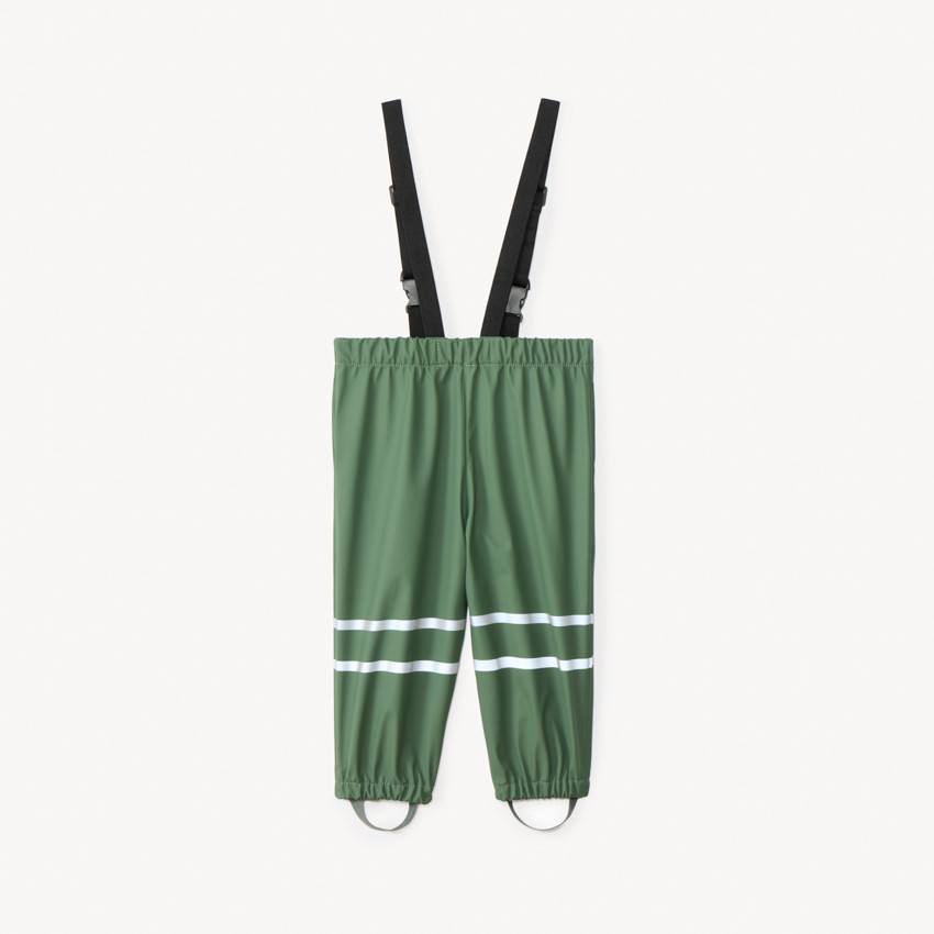 Pantalon de pluie waterproof à bretelles pour bébé garçon 