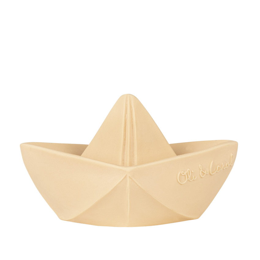 Jouet de bain en caoutchouc Bateau Origami nude
