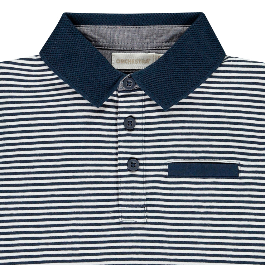 Polo manches courtes rayé pour garçon 