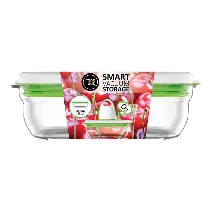 Boite sous vide rectangulaire 1000 ml Main Boite sous vide rectangulaire 1000 ml