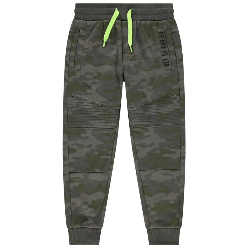 Pantalon de jogging en molleton à motif camouflage 
