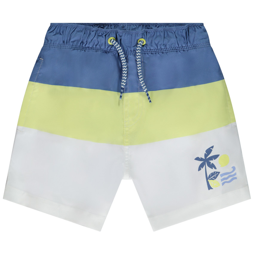 Short de bain effet color block pour garçon 