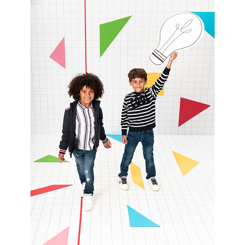 Gilet en molleton ottoman à badge 