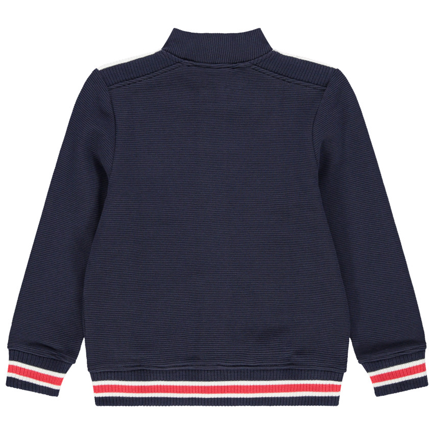 Gilet en molleton ottoman à badge 