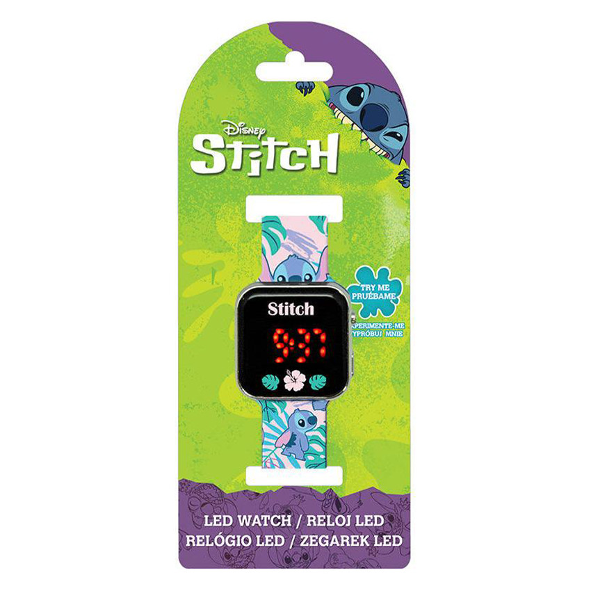 Montre LED Stitch Rose 
