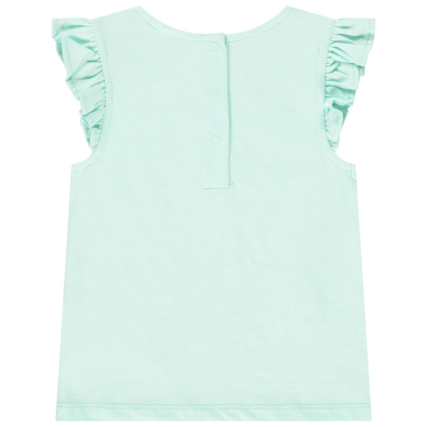 Débardeur en coton manches courtes pour bébé fille 
