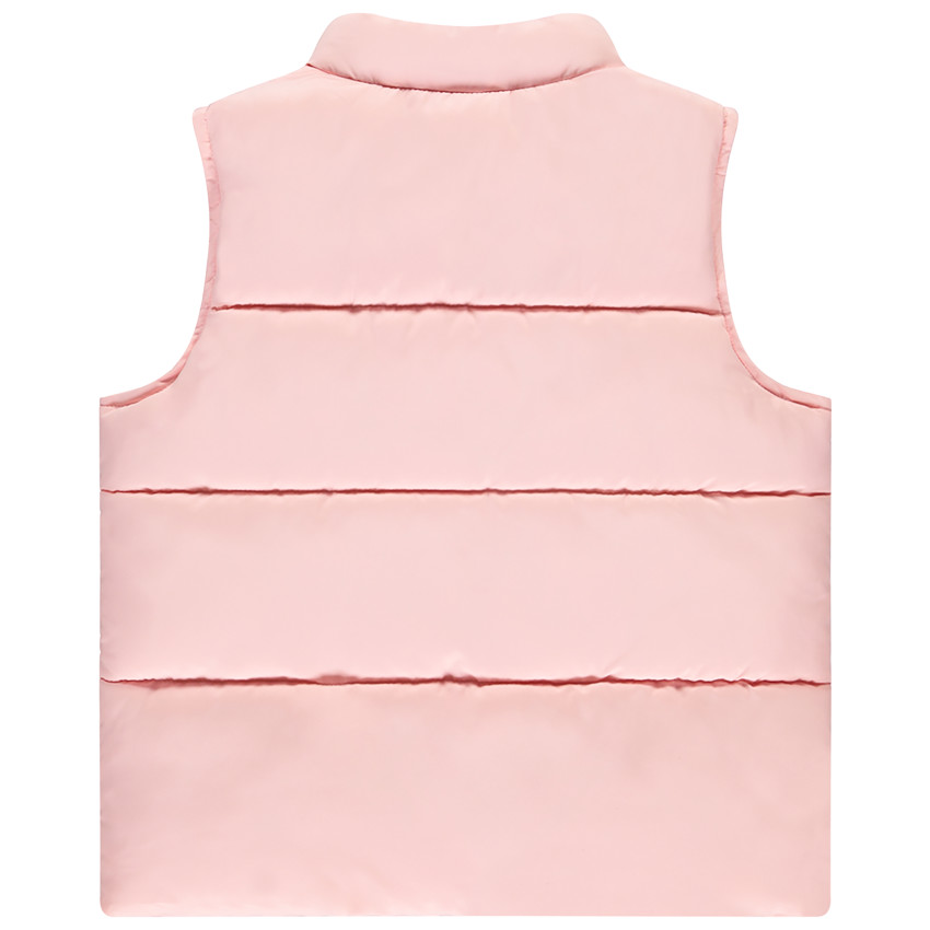 Doudoune sans manches uni en toile mat pour fille  