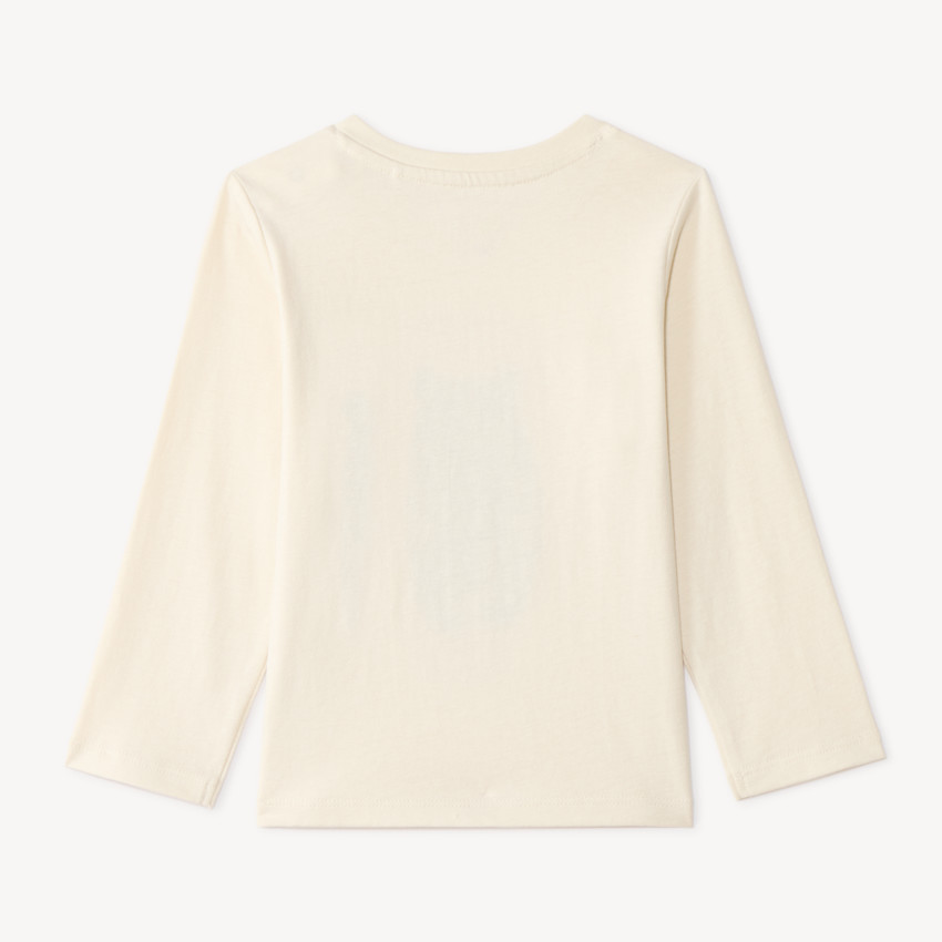 T-shirt manches longues bébé garçon broderie bouclette fantaisie 