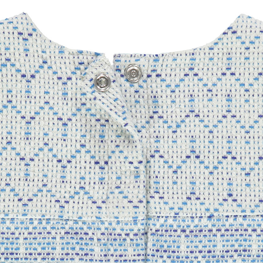 Robe imprimée en jacquard avec franges fantaisie 