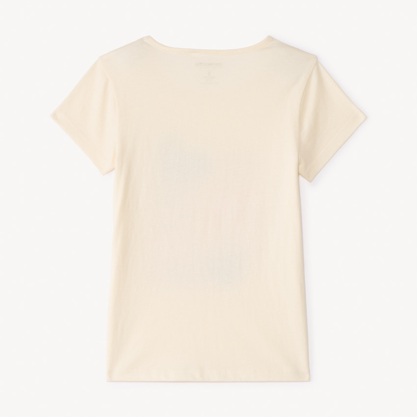 T-shirt manches courtes printé à paillettes pour fille 