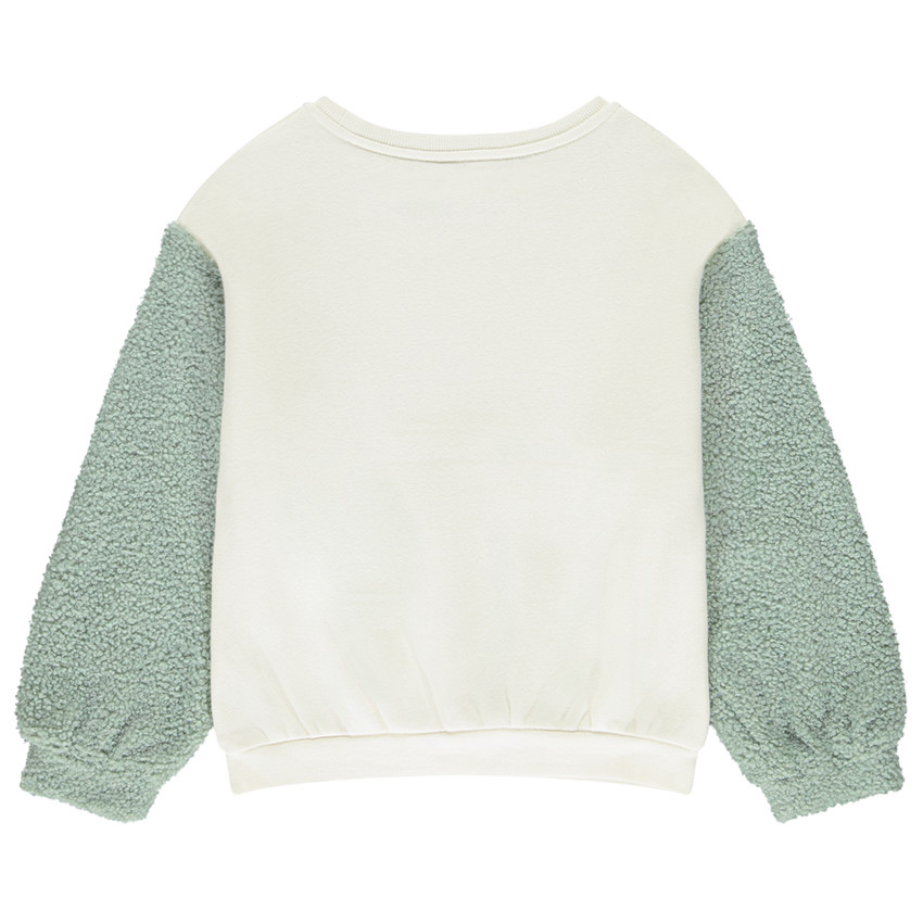 Sweat molleton oversize à manches bouclettes pour fille 