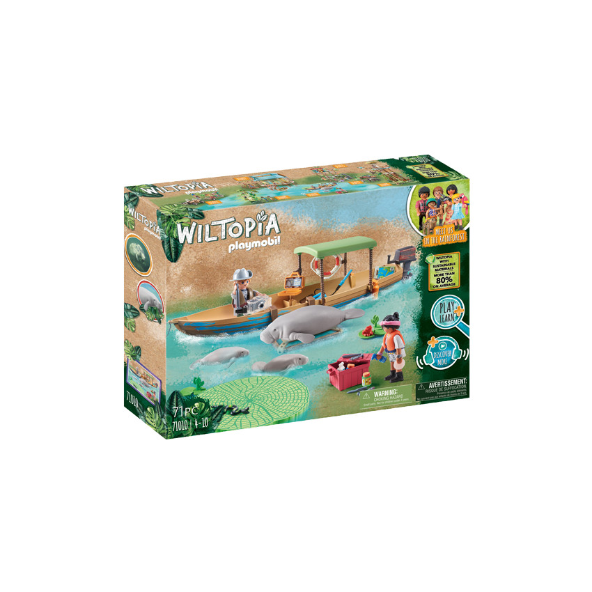 Pirogue et lamantins 