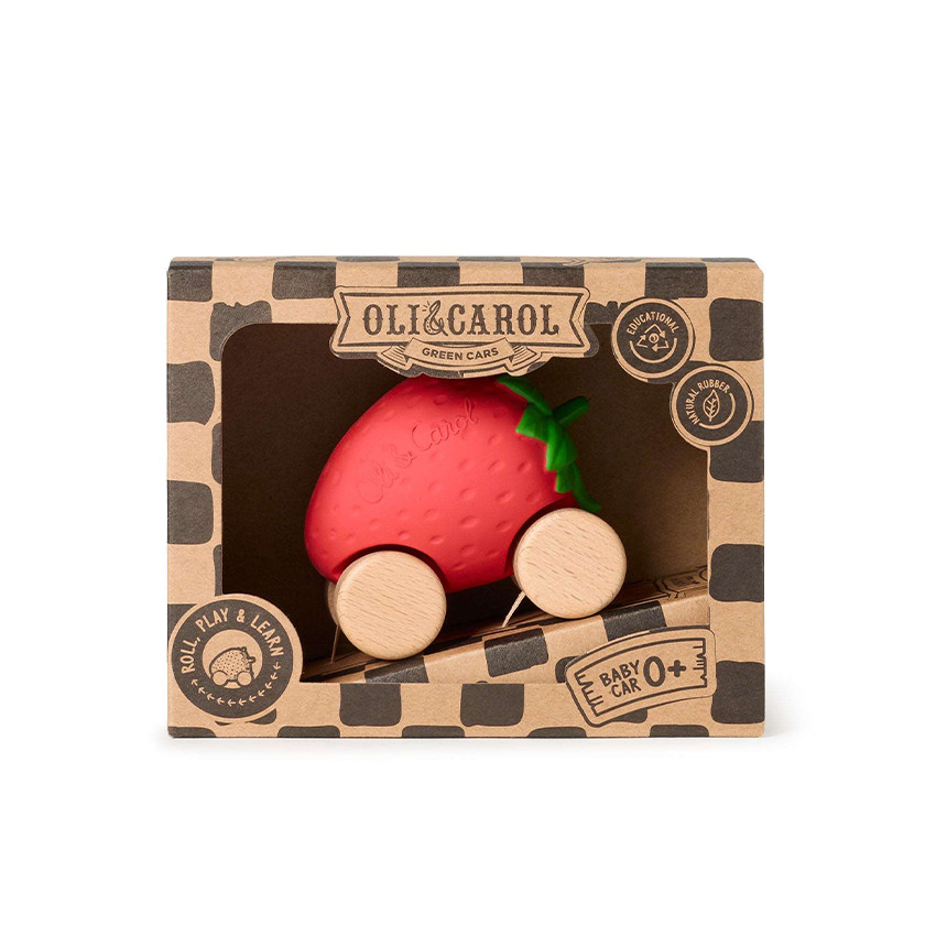 Voiture en caoutchouc Sweetie la Fraise  