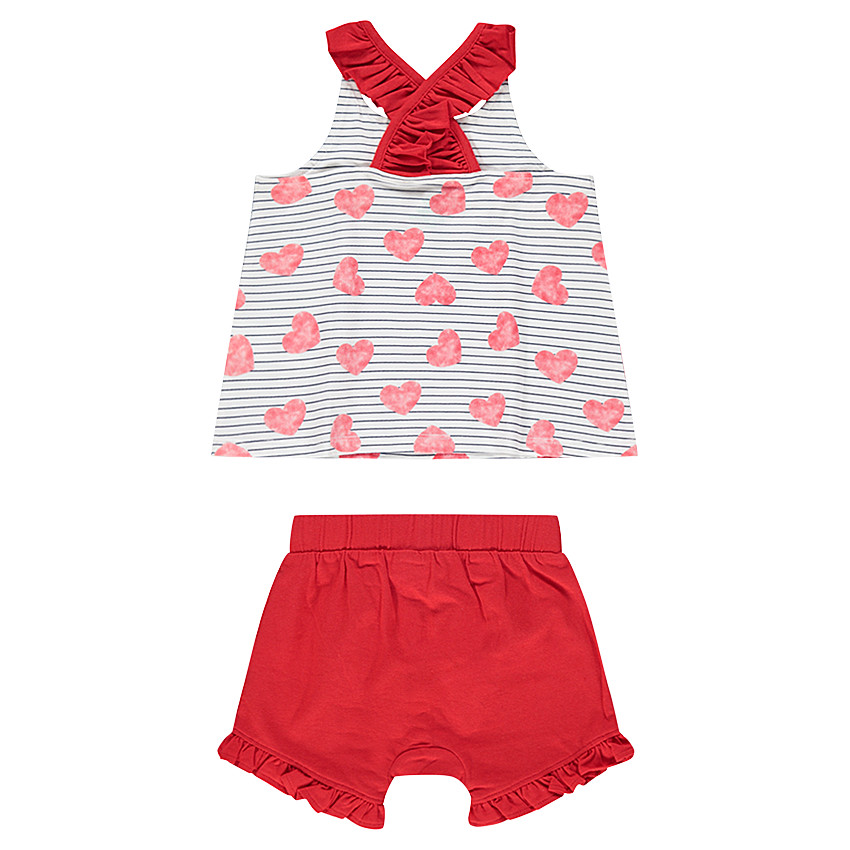 Ensemble avec débardeur print Minnie Disney et short avec noeud 