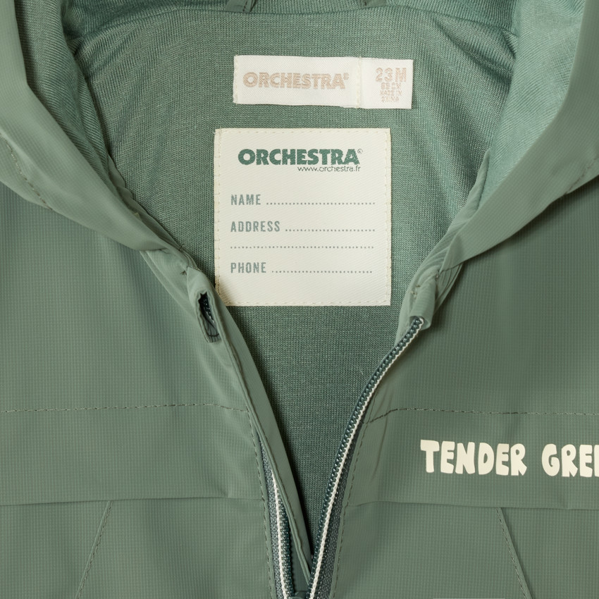 Coupe-vent bébé garçon à capuche imperméable 