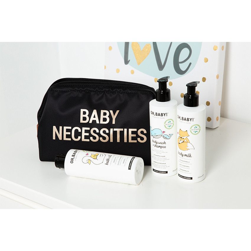 Trousse de toilette Baby Necessities - Noir/Or 
