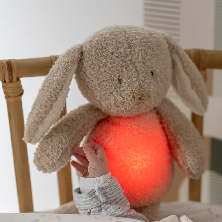 Veilleuse Sleepy Lapin sons & lumière Teddy Bouclette Beige 