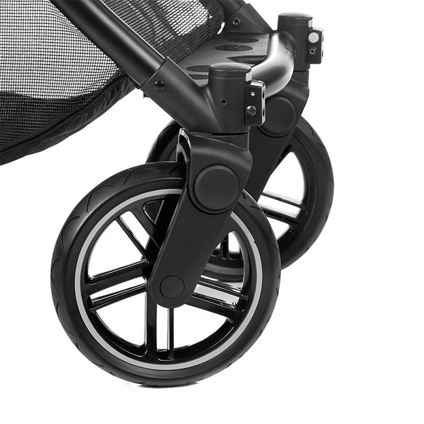 Poussette Trio Kawai avec Nacelle Micro BB et siège-auto i-Size I-Koos - Cold Black  