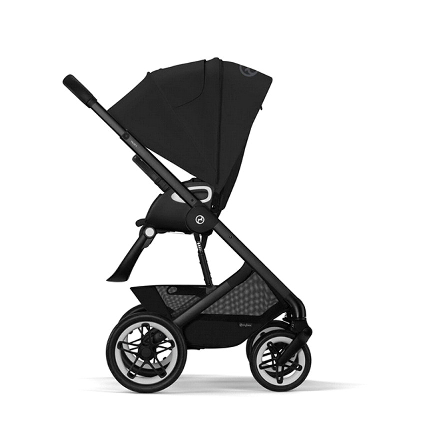 Poussette Talos S Lux Châssis Noir - Moon Black 