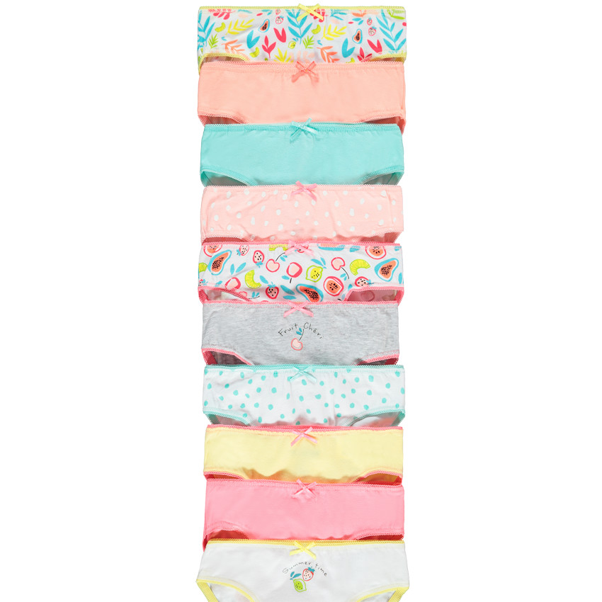 Lot de 10 culottes pour fille 